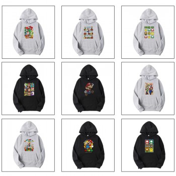 Super Mario anime Long Sleeve Hoodies Sweatshirts