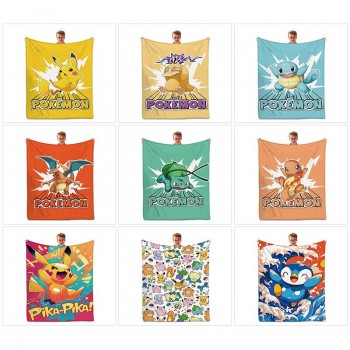 Pokemon anime flano summer quilt blanket