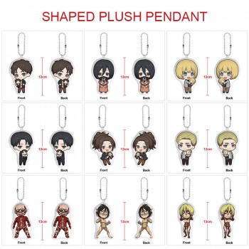 Attack on Titan anime custom shaped plush doll key chain