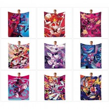 Hazbin Hotel anime flano summer quilt blanket