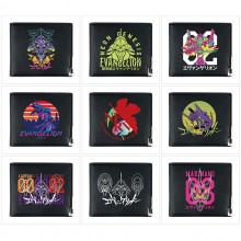 EVA anime black wallet