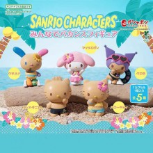 5pcs/set Sanrio Characters Melody kitty Kuromi Summer vacation figures