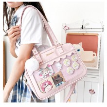 Japanese Kawaii Transparent JK Tote Handbag Should...