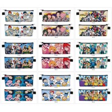 My Hero Academia anime PU zipper pen case pencil bag