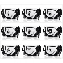 Death Note PU black white color crossbody satchel shoulder bag