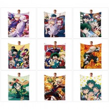 My Hero Academia anime flano summer quilt blanket