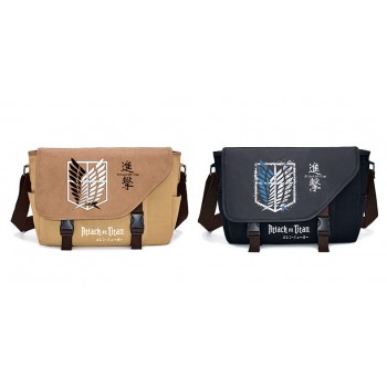 Attack on Titan anime canvas satchel shoulder bags