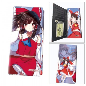 Touhou Project anime long wallets card holder purse