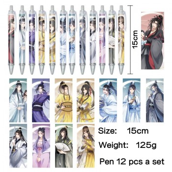 Grandmaster of Demonic Cultivation anime ballpoint pen ball pens(12pcs a set)