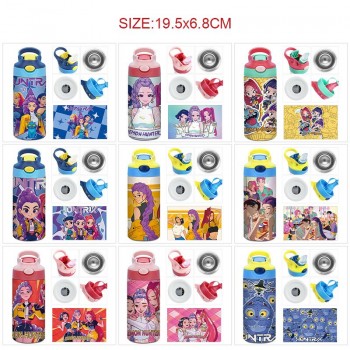 K-POP Demon Hunters sports water bottle cup with straw 350ml