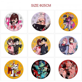 Dandadan anime round wall clocks