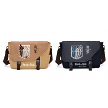 Attack on Titan anime canvas satchel shoulder bags