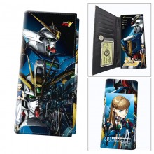 Gundam anime long wallets card holder purse