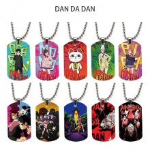 Dandadan anime dog tag military army necklace