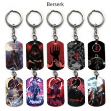 Berserk anime alloy two-sided pendant key chain keychains
