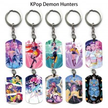 K-POP Demon Hunters alloy two-sided pendant key chain keychains