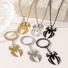 Spider Man stainless steel necklace key chains