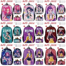 K-POP Demon Hunters nylon backpack bag shoulder pe...