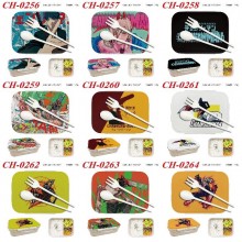 Chainsaw Man anime Plastic Lunch Box with Fork Spo...