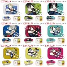 Blue Lock anime Plastic Lunch Box with Fork Spoon ...