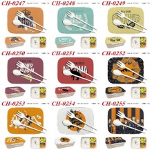 Haikyuu anime Plastic Lunch Box with Fork Spoon Ki...