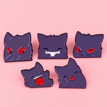Pokemon Gengar anime Alloy Enamel Badges Brooch Pins