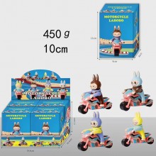 Labubu drive anime figures set(4pcsa set)