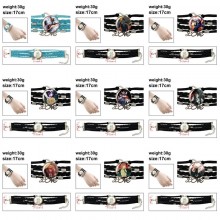 Chainsaw Man anime braided gemstone bracelet hand chain