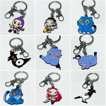 K-POP Demon Hunters alloy key chains necklaces