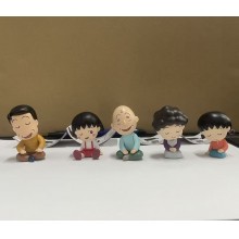 5pcs/set Chibi Maruko-chan anime figures(OPP bag)