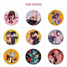 Dandadan anime round wall clocks