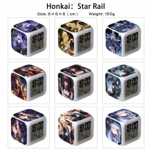 Honkai Star Rail game Alarm Clock Colorful Light Display Time Week Month