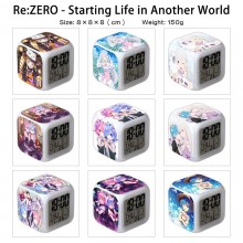 Re:Life in a different world from zero Alarm Clock Colorful Light Display Time Week Month