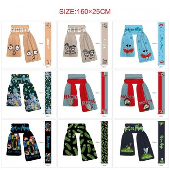 Rick and Morty anime wrap scarf