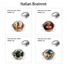 Italian Brainrot anime adjustable rings