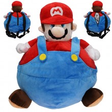 Super Mario anime plush backpack bags 38cm