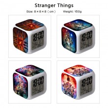 Stranger Things anime Alarm Clock Colorful Light D...