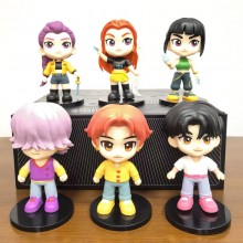 6pcs/set K-POP Demon Hunters anime figures(OPP bag)