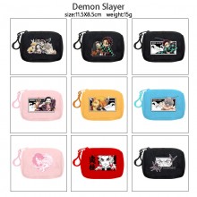 Demon Slayer plush coin purse keychain headphone bag