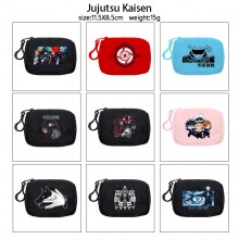 Jujutsu Kaisen plush coin purse keychain headphone bag