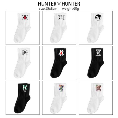 Hunter x Hunter anime mid length cotton socks