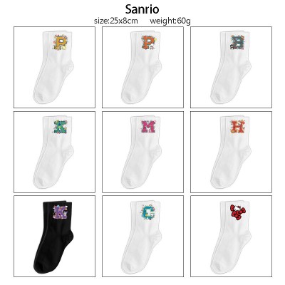 Sanrio Melody kitty Cinnamoroll Kuromi mid length cotton socks