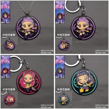 K-POP Demon Hunters anime alloy movable key chain