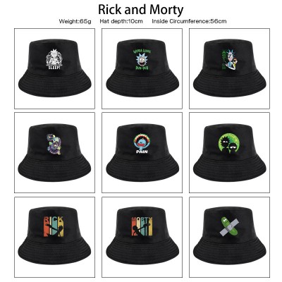 Rick and Morty anime Fisherman Bucket Hat Cap