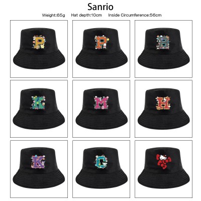 Sanrio Melody kitty Cinnamoroll Kuromi anime Fisherman Bucket Hat Cap