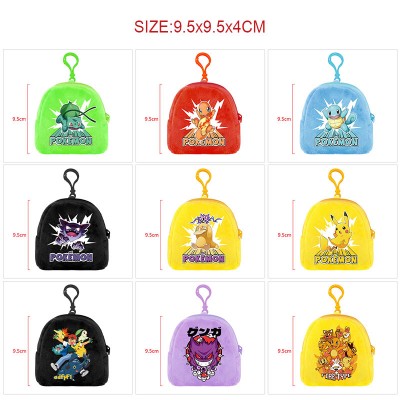 Pokemon plush coin purse keychain headphone bag