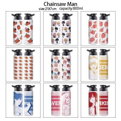 Chainsaw Man anime sports aluminum alloy bottle kettle mug
