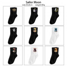 Sailor Moon anime mid length cotton socks
