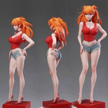 EVA Asuka Langley Soryu Summer Girlfriend School Flower anime figure