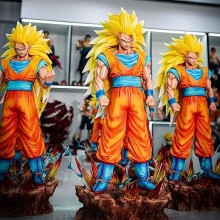 35cm Dragon Ball Super Saiyan 3 Son Goku anime fig...